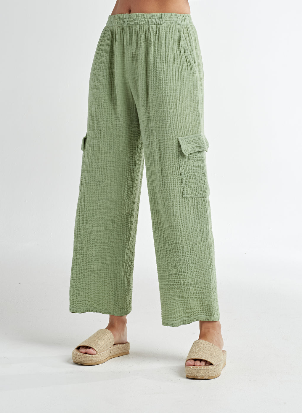 Gauze Cargo Pant