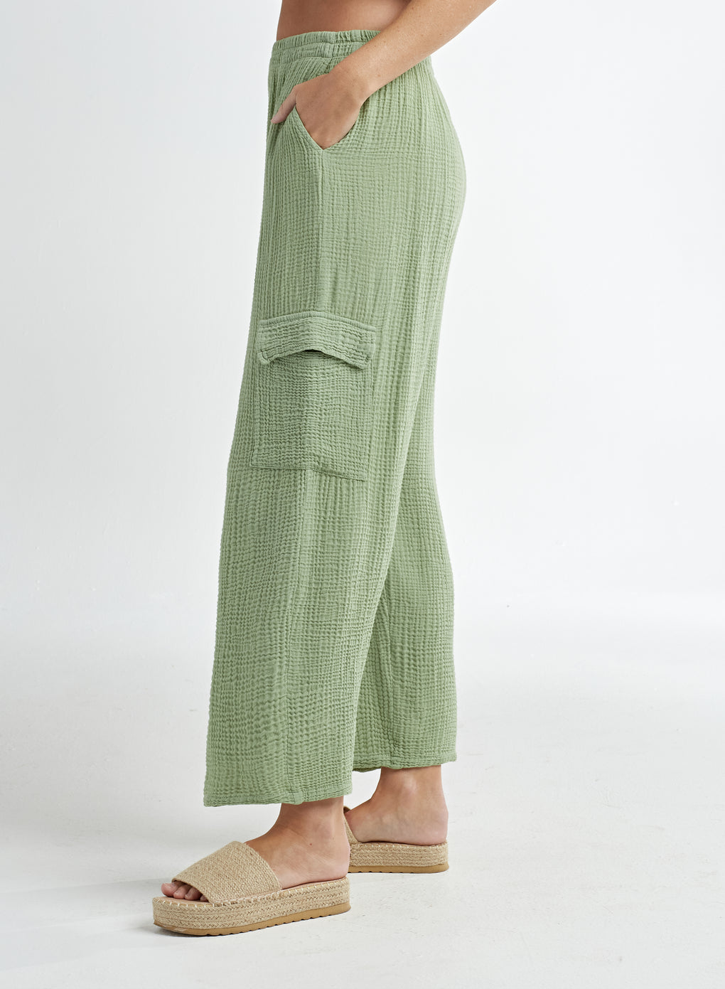 Gauze Cargo Pant