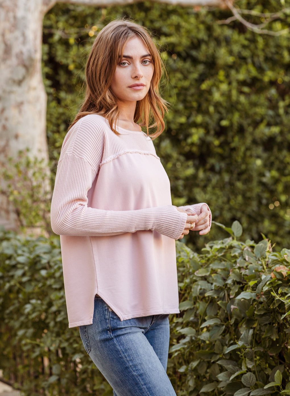 Boxy Crew Neck Top