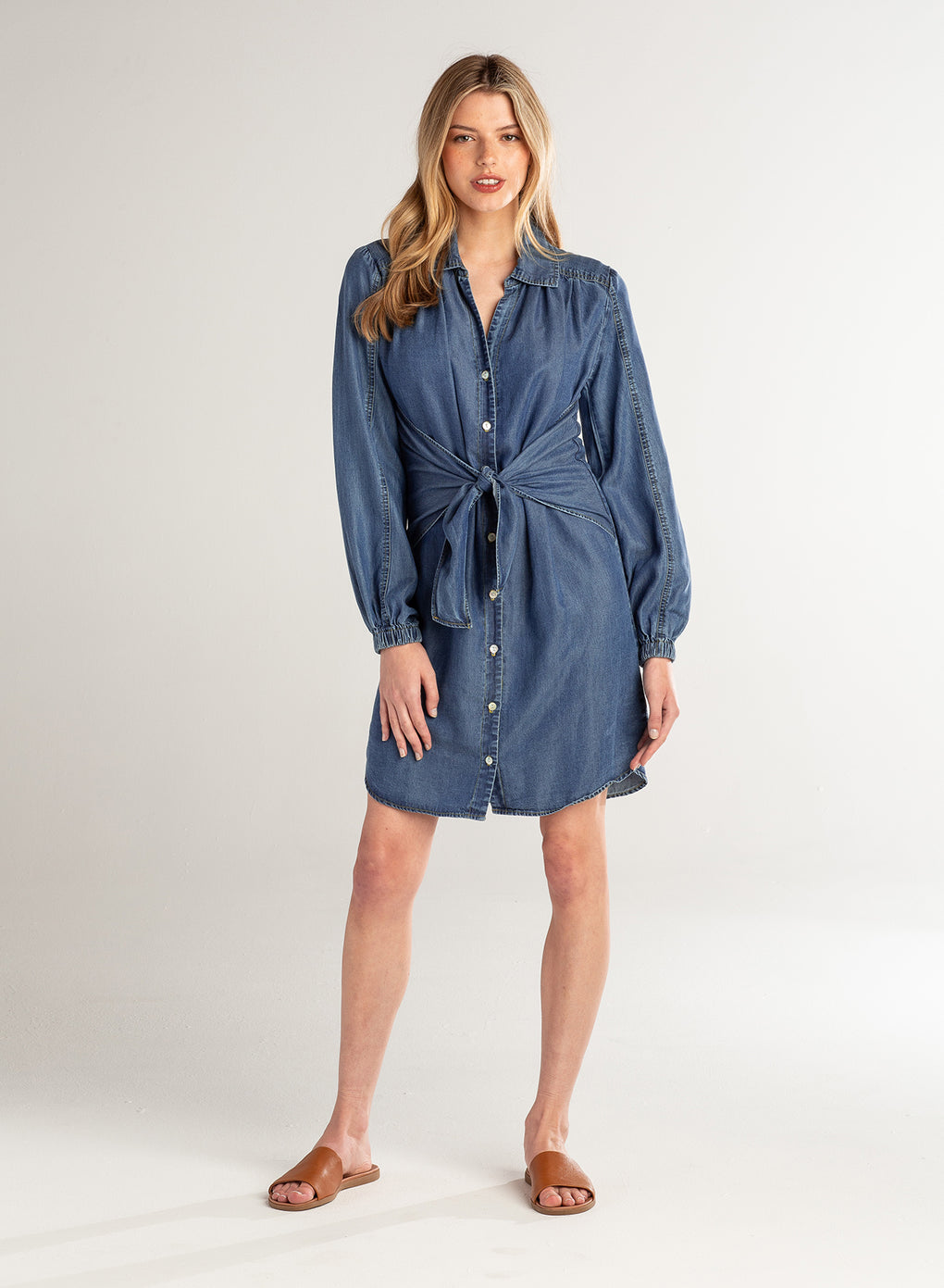 Tie Front Short Dress