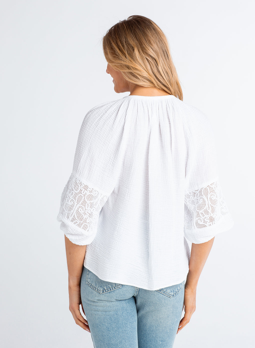 Gauze Button Down Top